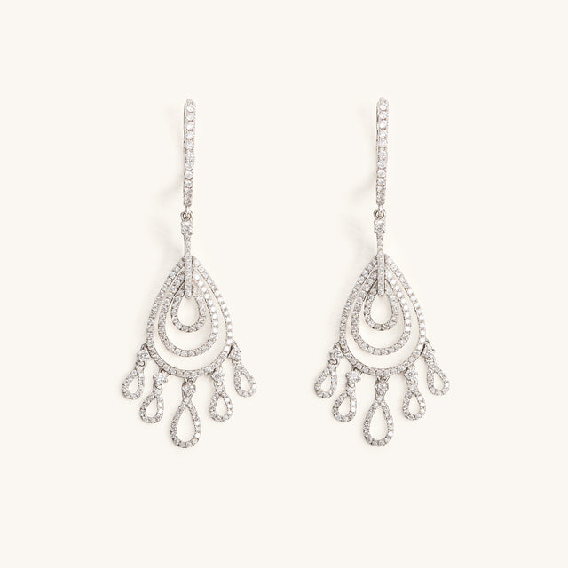 Chandelier Diamond Dangle Earrings