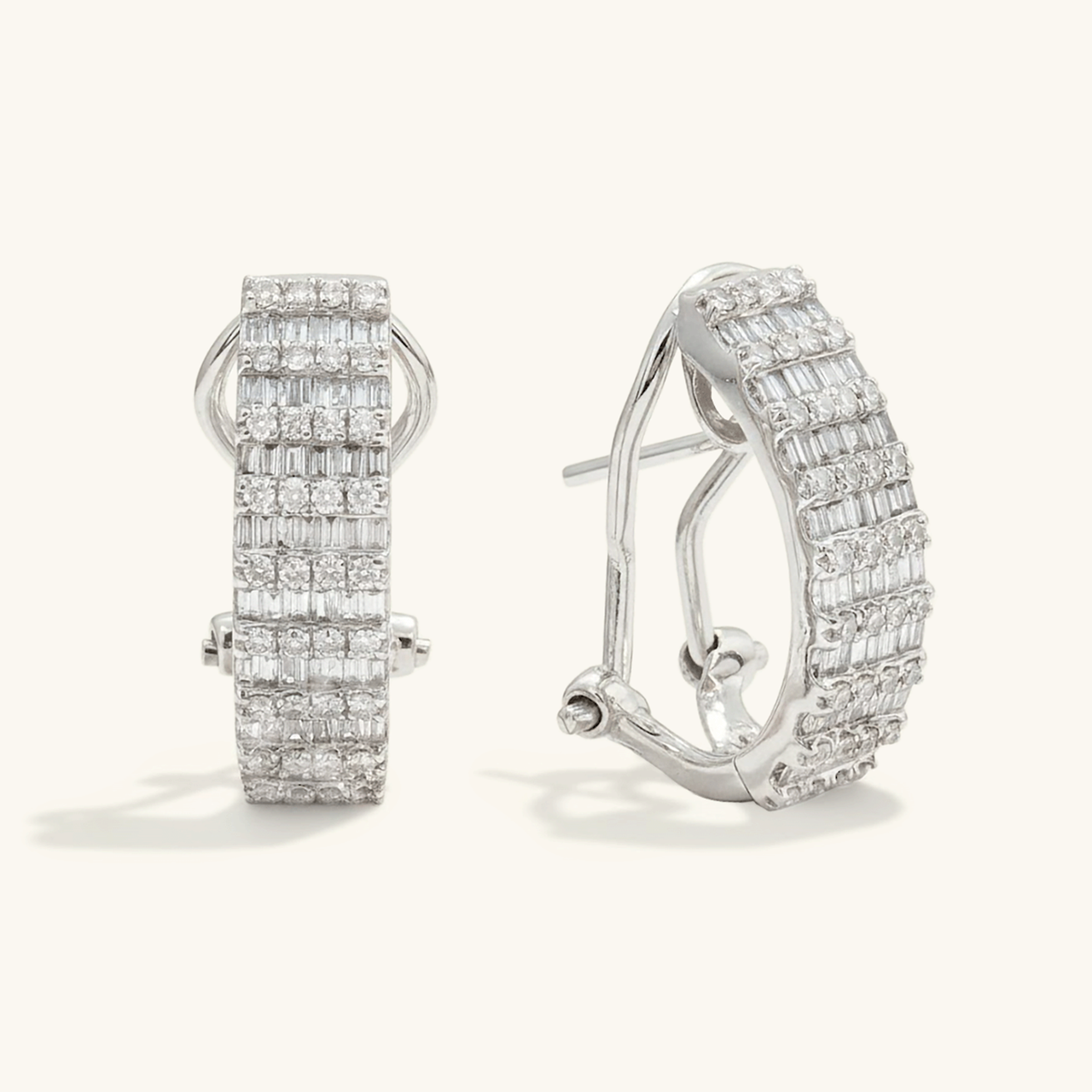 Allegra Diamond Hoop Earrings