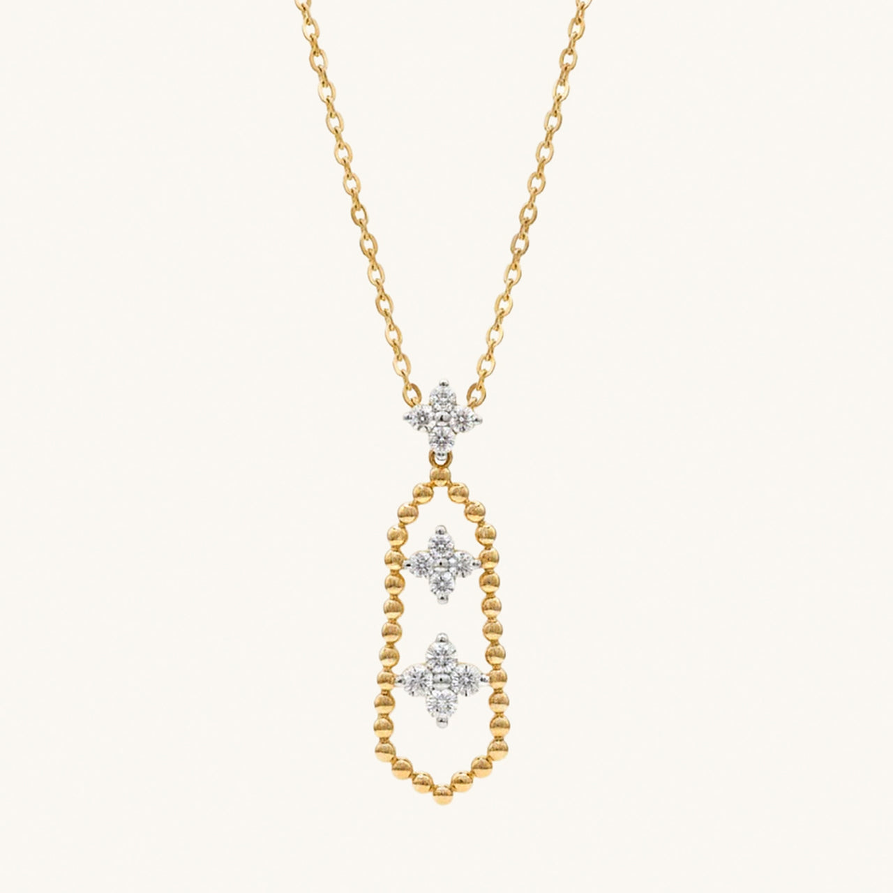 Rosette Diamond Necklace