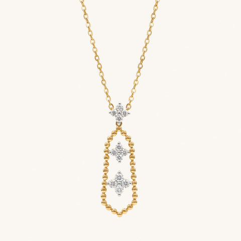 Rosette Diamond Necklace