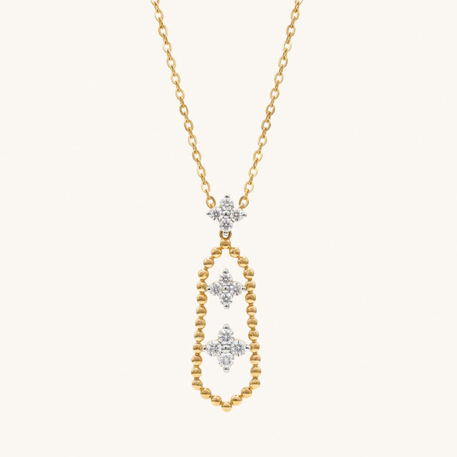 Rosette Diamond Necklace