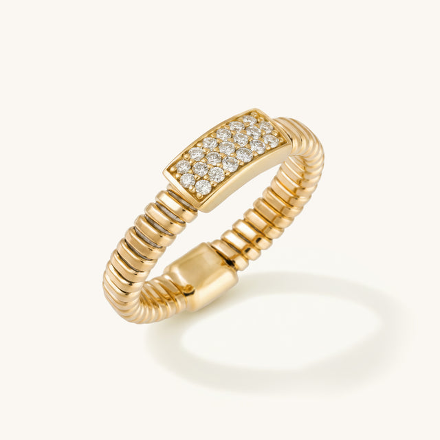 Tubogas Diamond Ring