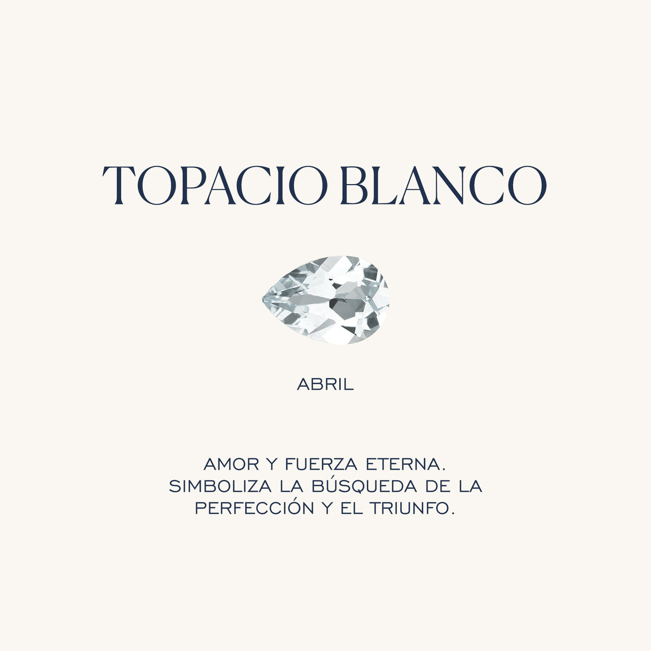White Topaz Birthstone Ring (April)
