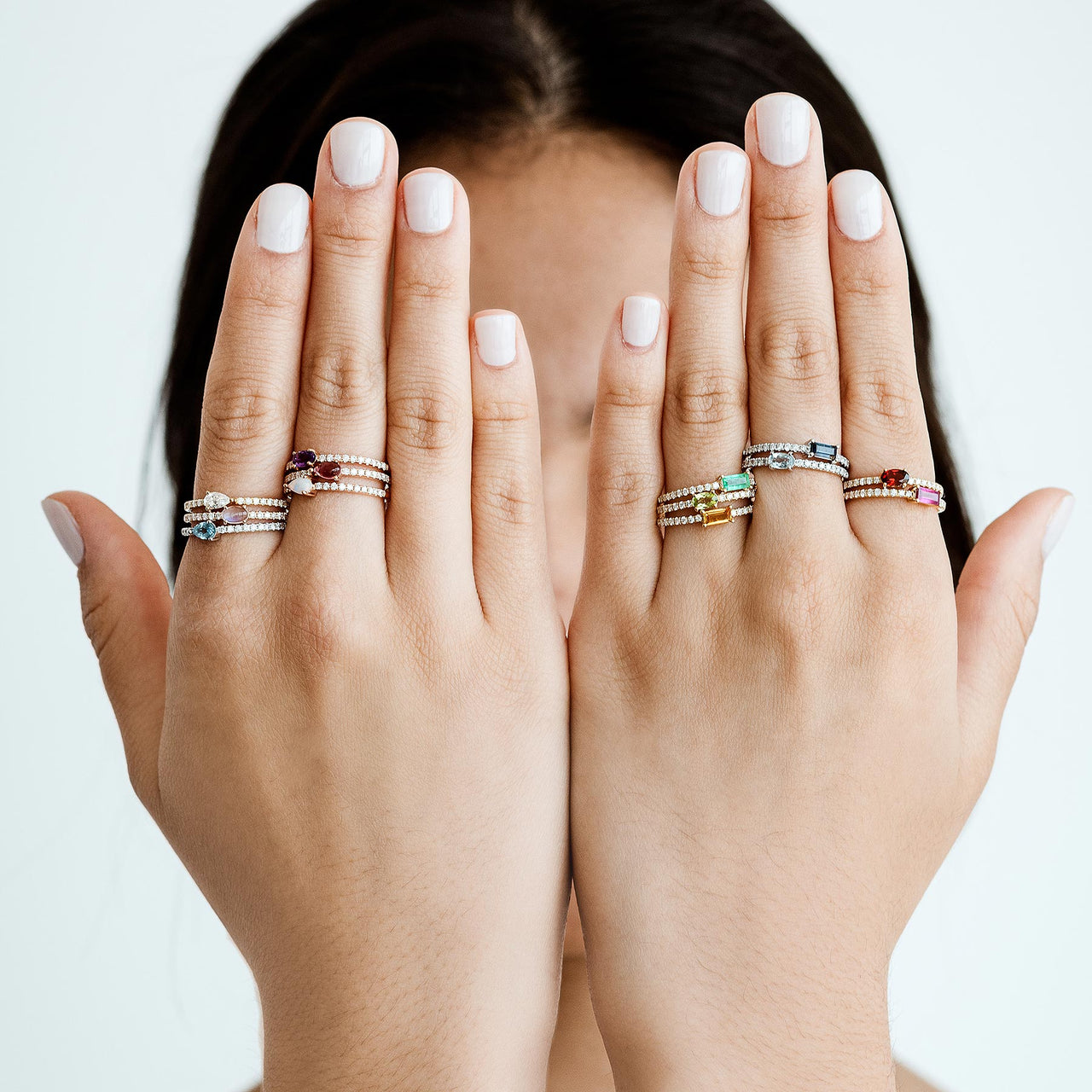White Topaz Birthstone Ring (April)